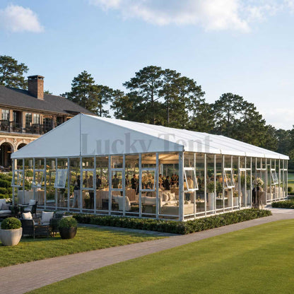 500 People Party Marquee Event Luxury Outdoor Wedding Tent with Glass wall WPT001
