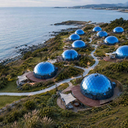 Science and Technology Museum Dome Building13 Meter Aluminum Alloy Dome Glass House Outdoor Activity Exhibition Large Dome Tent GDH002