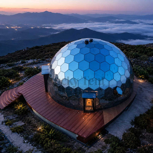 Science and Technology Museum Dome Building13 Meter Aluminum Alloy Dome Glass House Outdoor Activity Exhibition Large Dome Tent GDH002