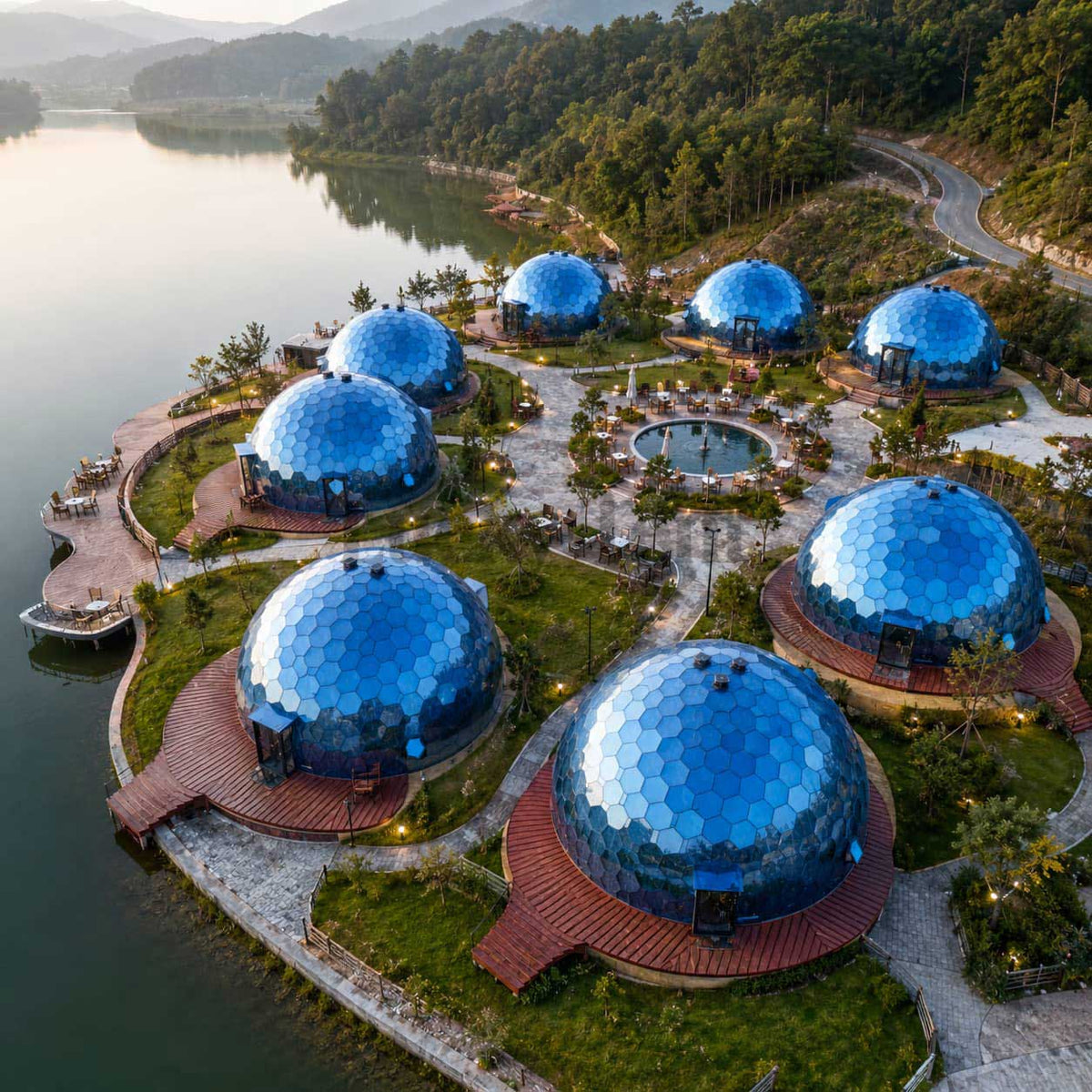 Science and Technology Museum Dome Building13 Meter Aluminum Alloy Dome Glass House Outdoor Activity Exhibition Large Dome Tent GDH002