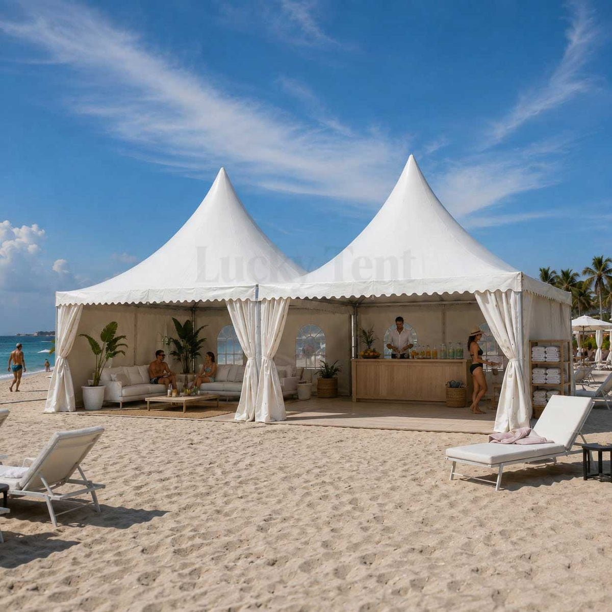 6x12m marqueeoutdoor canopy wedding party event pagoda tent for sale PT002