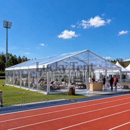 Temporary Canopy 300 Guest Elegant Outdoor Transparent Clear Wedding Marquee Tent for Sale WPT002