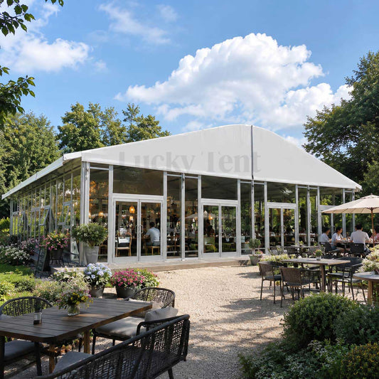 Heavy Duty 20x40 Waterproof Outdoor Curved Tent for Trade Fair Events and Conference Halls-Indoor Application CT003