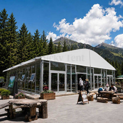 Heavy Duty 20x40 Waterproof Outdoor Curved Tent for Trade Fair Events and Conference Halls-Indoor Application CT003