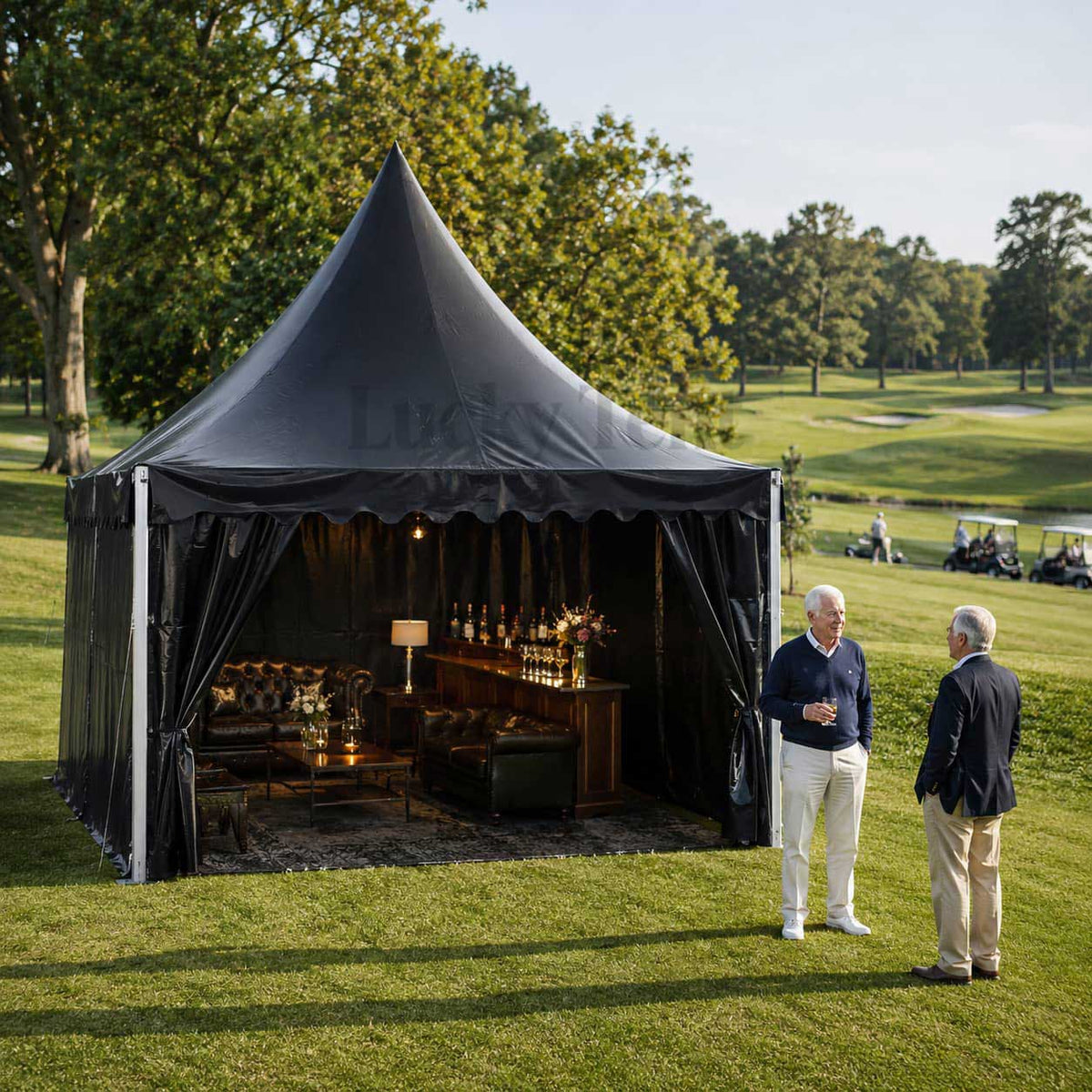 3x3m black color pagoda tents for outdoor exhibition event PT003