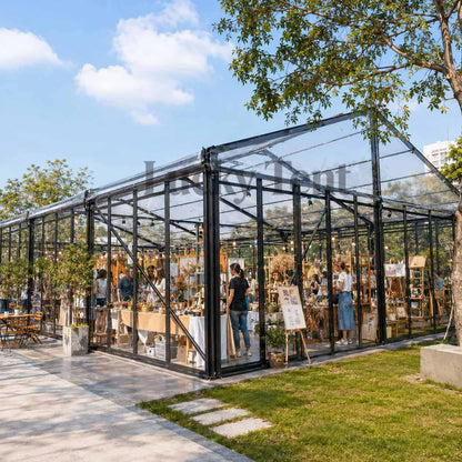 Luxury Fashion Customized Party Marquee Event Black Aluminum Frame 300 PeopleWedding Tent for Sale WPT003