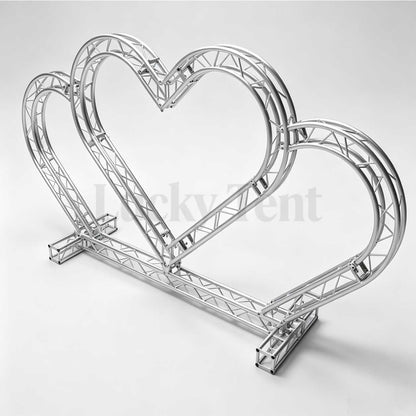 Custom Aluminum Love Heart Truss Spigot Trade Show and Wedding Special-Shaped Truss
