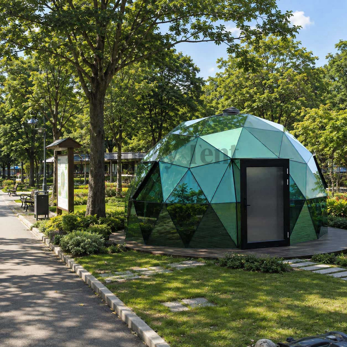 Custom High Quality Outdoor  Glass Dome Tent with Thermal Insulation Glass House for Party Events Resort Hotel GDH006