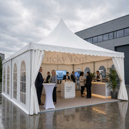 outdoor durable large exhibition booth 10x10m pagoda tent with lining decoration PT008