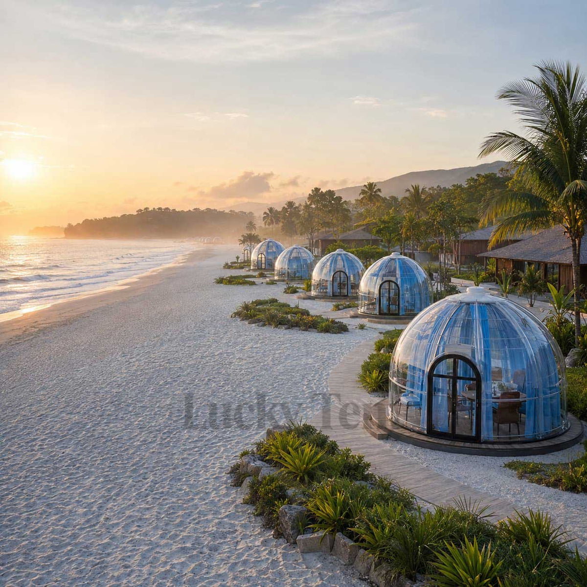 Outdoor Transparent PC Dome Tent Starry Sky House Luxury Bubble House for Glamping Homestay Hotel Catering PC004