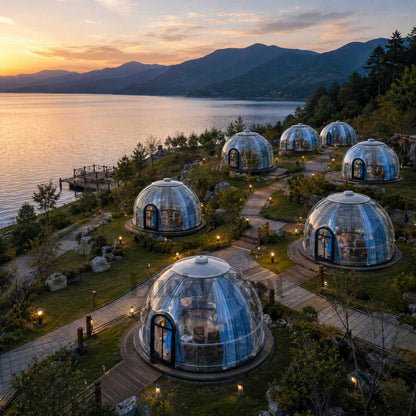 Outdoor Transparent PC Dome Tent Starry Sky House Luxury Bubble House for Glamping Homestay Hotel Catering PC004
