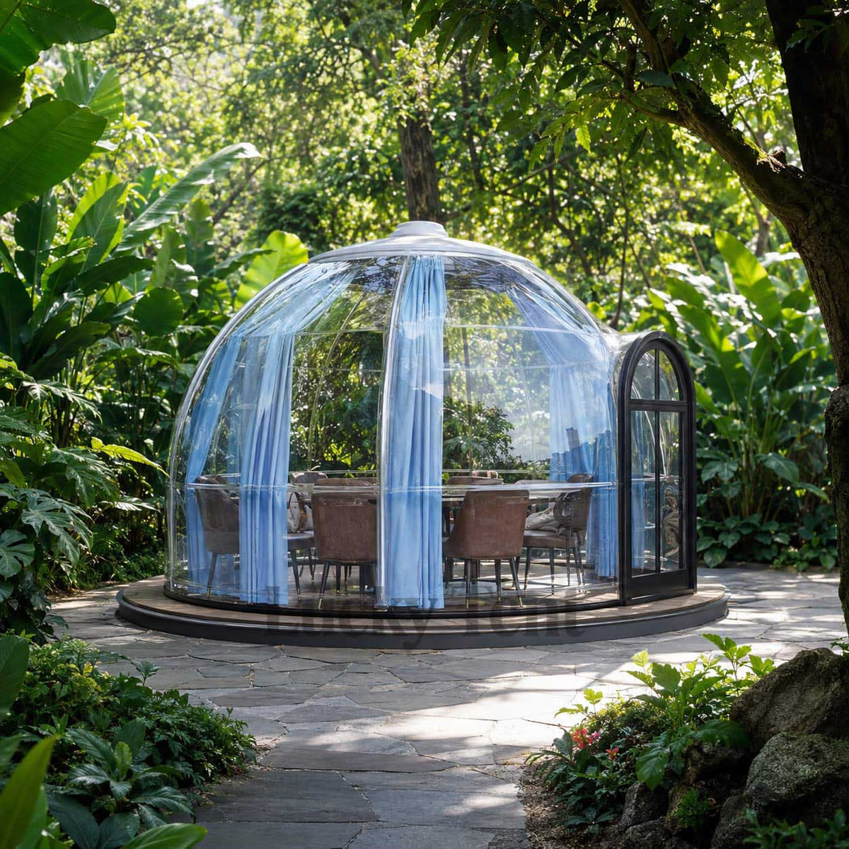 Outdoor Transparent PC Dome Tent Starry Sky House Luxury Bubble House for Glamping Homestay Hotel Catering PC004