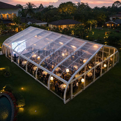 Large Clear Span TFS Curved Transparent Wedding Aluminum Tents for 800-1000 People TFS001